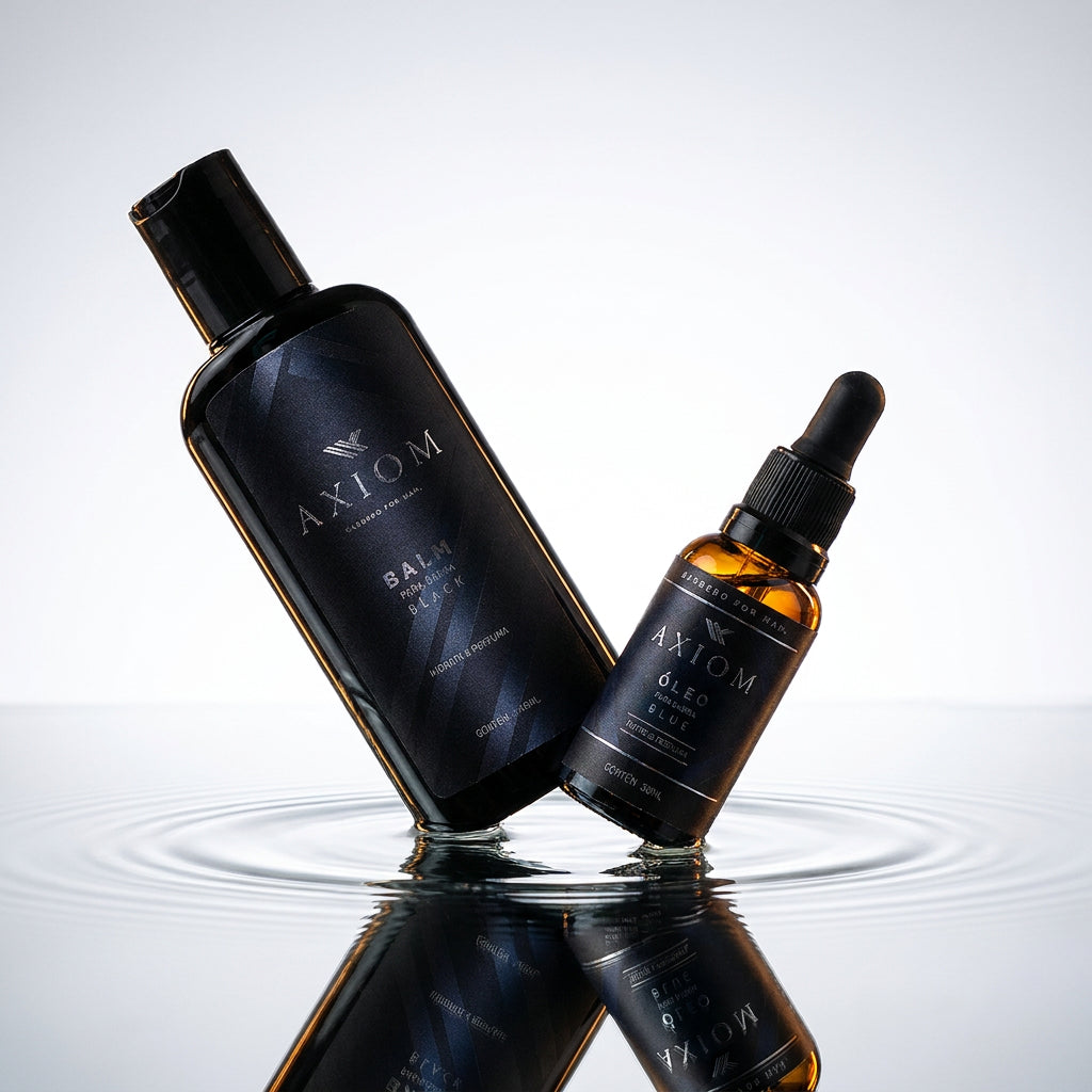 Kit Axiom Clássico Black – Balm e Óleo para Barba