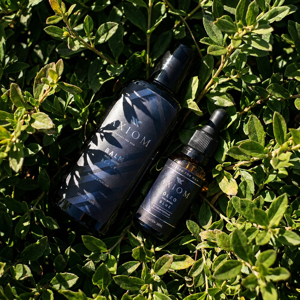 Kit Axiom Clássico Blue – Balm e Óleo para Barba